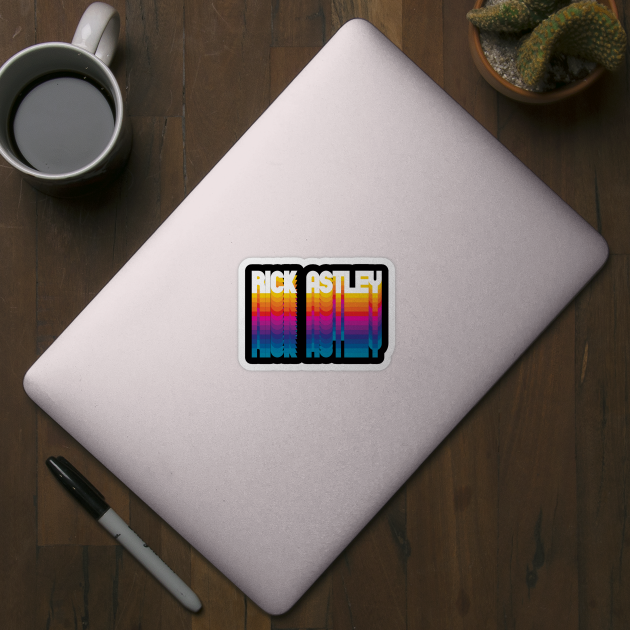 Retro Rick Proud Name Personalized Gift Rainbow Style by Time Travel Style